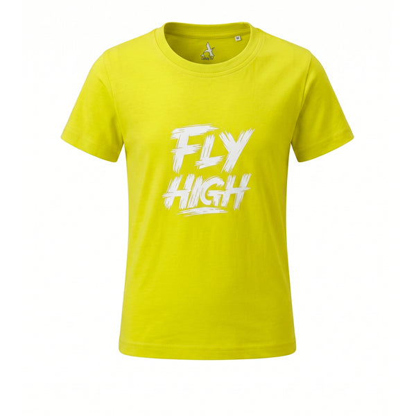 "Fly_High"_Printed_Regular_Fit_Boys_T-Shirt_-_Yellow