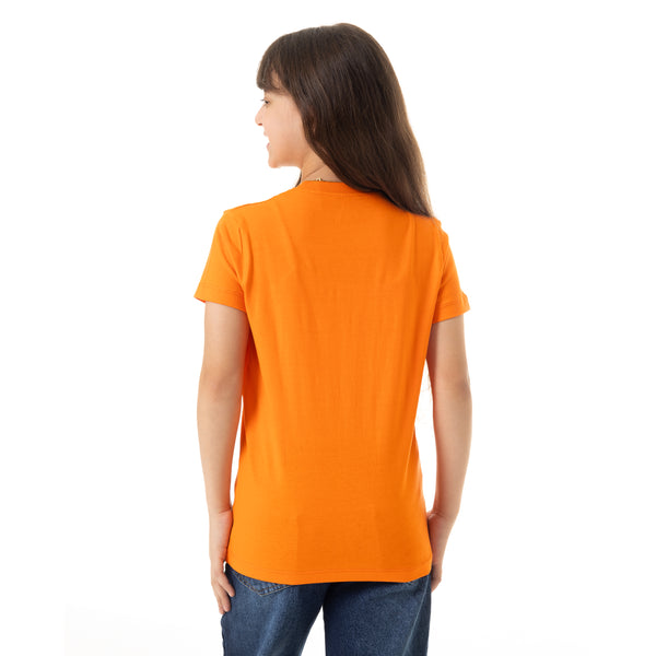 Short_Sleeves_Printed_Girls_T-Shirt_-_Orange