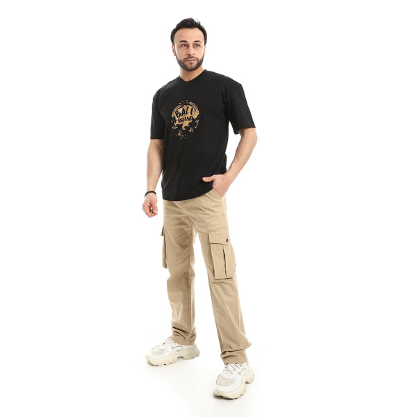 Crew_Neck_Short_Sleeve_Printed_T-Shirt_-_Black