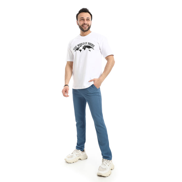 Crew_Neck_Short_Sleeve_Printed_T-Shirt_-_White