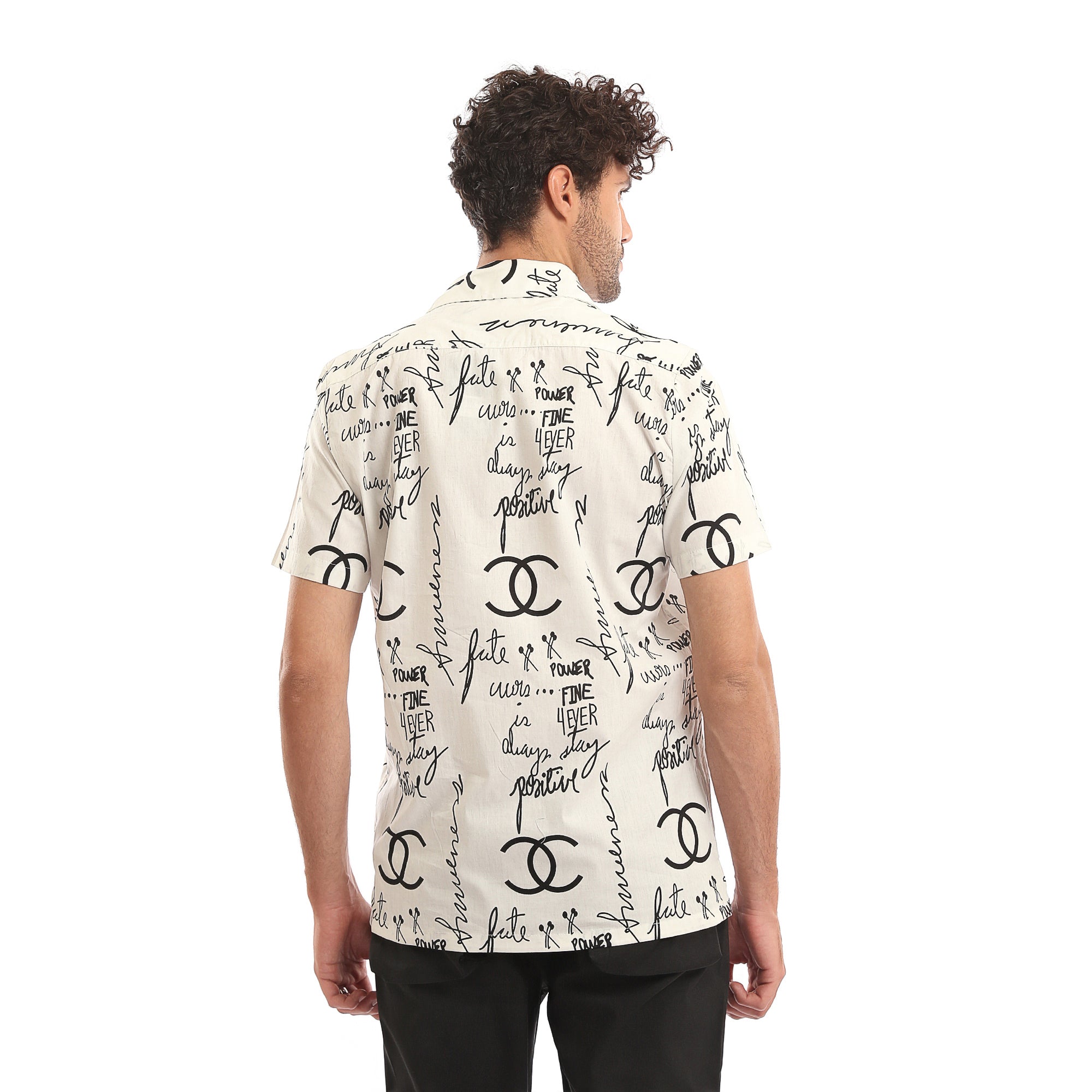 Patterned_Short_Sleeves_Summer_Shirt_-_Off-White