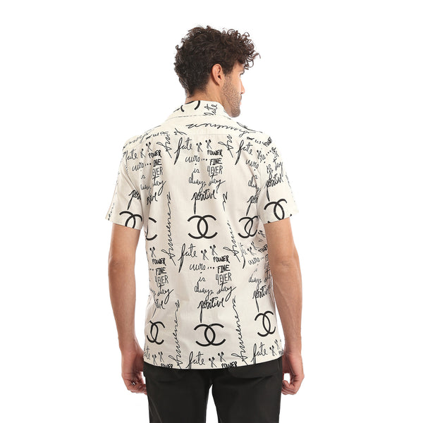 Patterned_Short_Sleeves_Summer_Shirt_-_Off-White