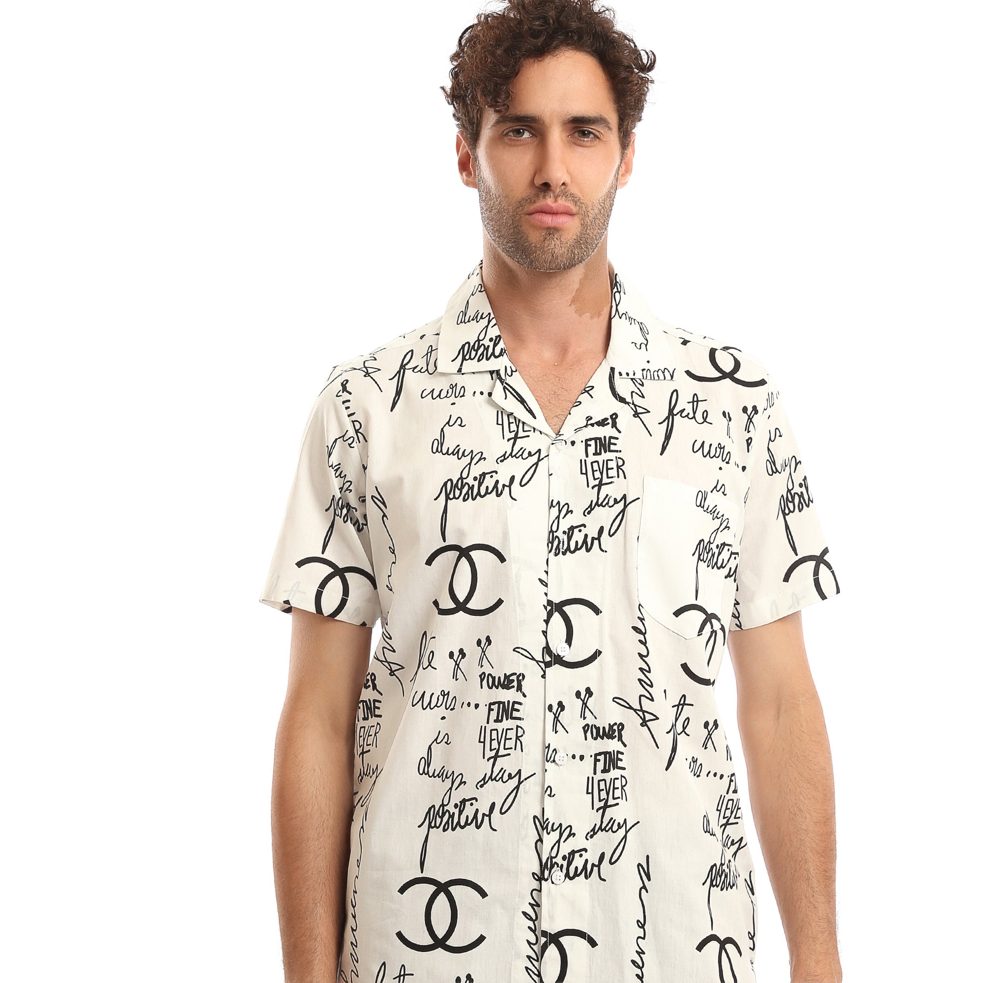 Patterned_Short_Sleeves_Summer_Shirt_-_Off-White