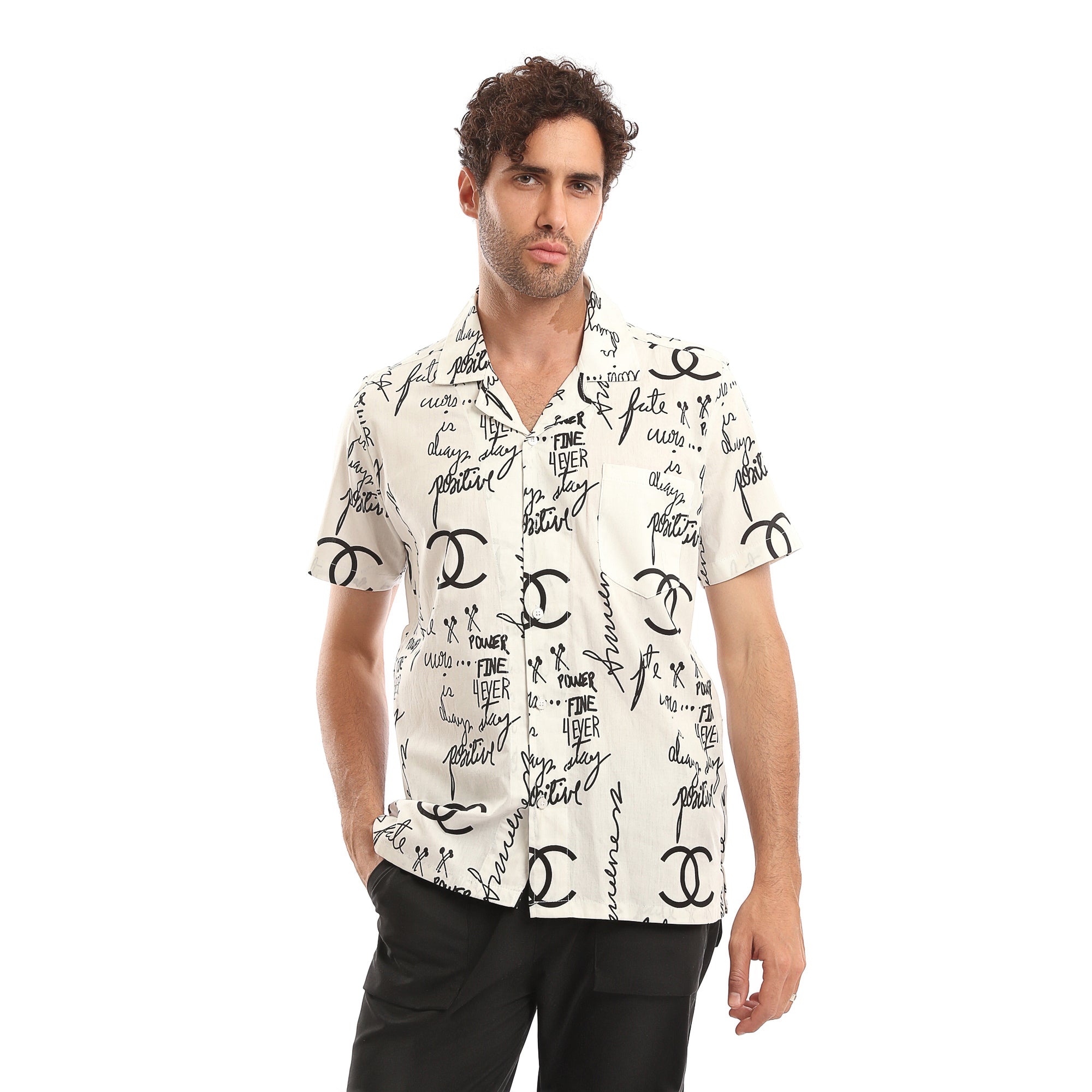 Patterned_Short_Sleeves_Summer_Shirt_-_Off-White