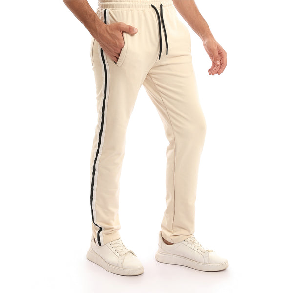 Slip_On_Pants_with_Side_Lines_-_Beige