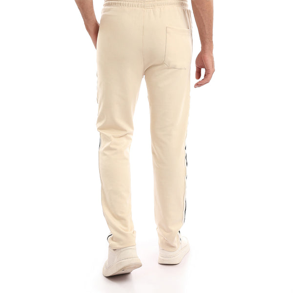 Slip_On_Pants_with_Side_Lines_-_Beige