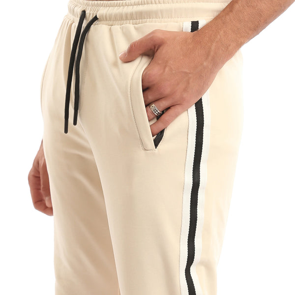 Slip_On_Pants_with_Side_Lines_-_Beige