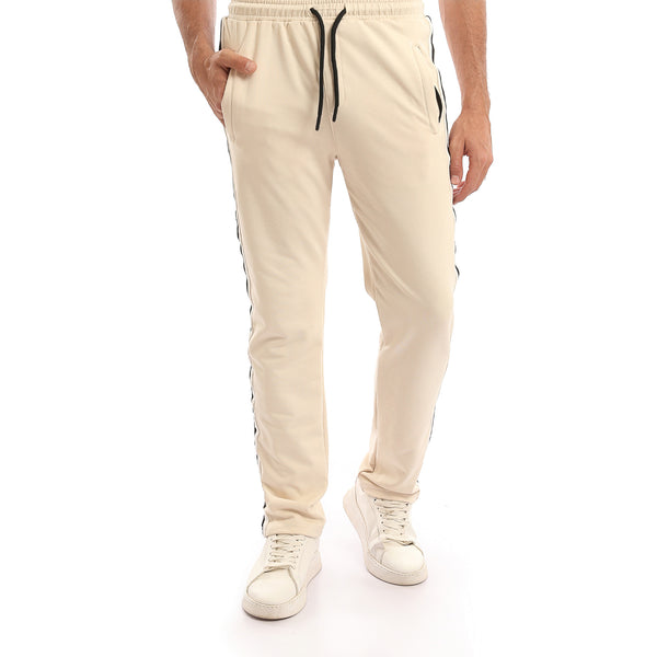 Slip_On_Pants_with_Side_Lines_-_Beige