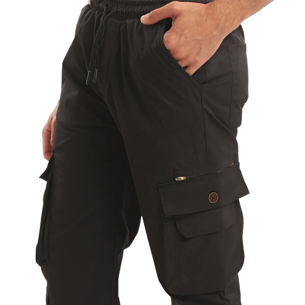 Elastic_Waist_with_Drawstring_Cargo_Pants_-_Black