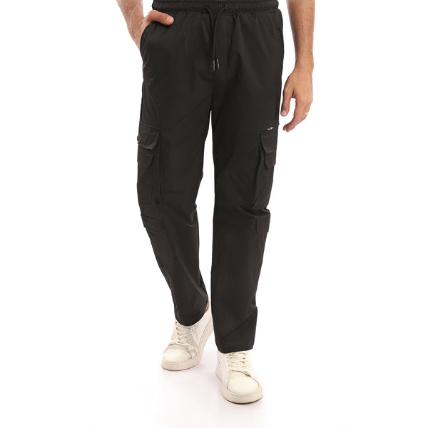 Elastic_Waist_with_Drawstring_Cargo_Pants_-_Black