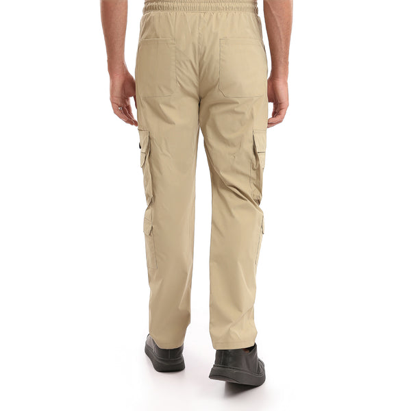 Elastic_Waist_with_Drawstring_Cargo_Pants_-_Dark_Beige