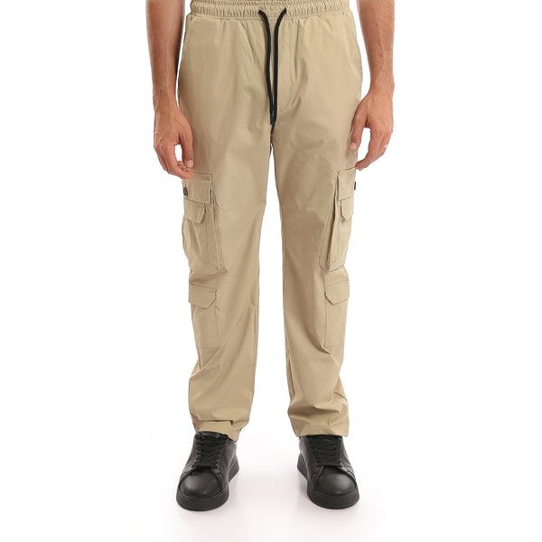 Elastic_Waist_with_Drawstring_Cargo_Pants_-_Dark_Beige