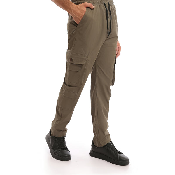 Elastic_Waist_with_Drawstring_Cargo_Pants_-_Dark_Khaki