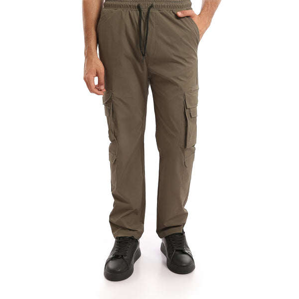 Elastic_Waist_with_Drawstring_Cargo_Pants_-_Dark_Khaki