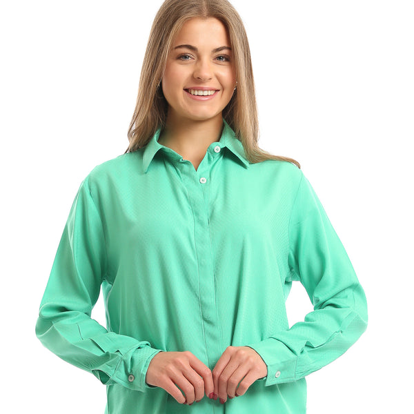 High-Low_Textured_Shirt_with_Hidden_Buttons_-_Mint_Green