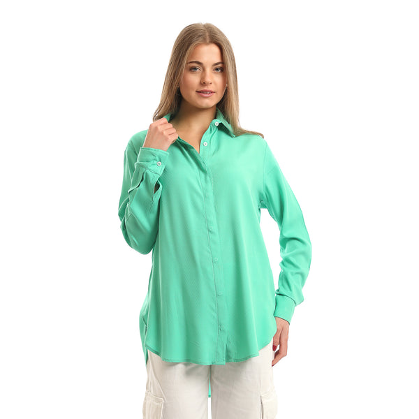 High-Low_Textured_Shirt_with_Hidden_Buttons_-_Mint_Green