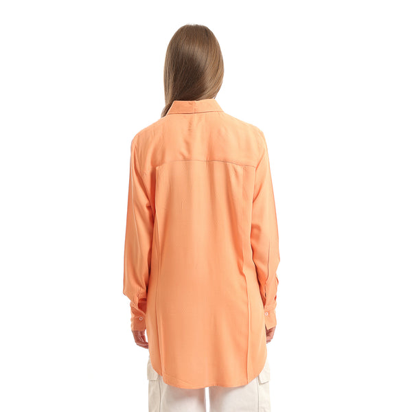 High-Low_Textured_Shirt_with_Hidden_Buttons_-_Orange