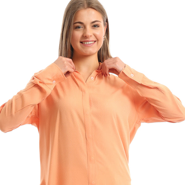 High-Low_Textured_Shirt_with_Hidden_Buttons_-_Orange