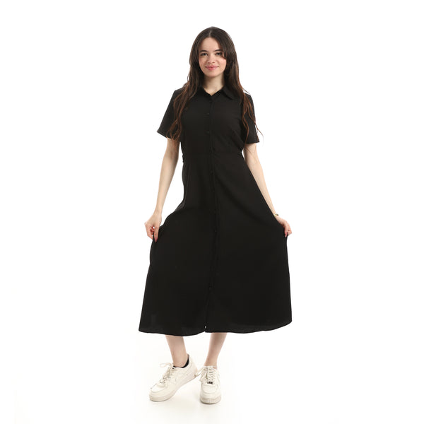 Short_Seelve_Dress_For_Women_-_Black