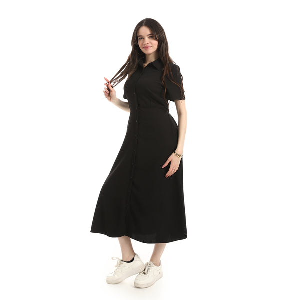 Short_Seelve_Dress_For_Women_-_Black