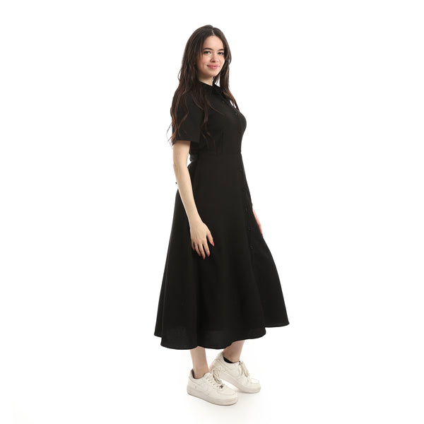 Short_Seelve_Dress_For_Women_-_Black