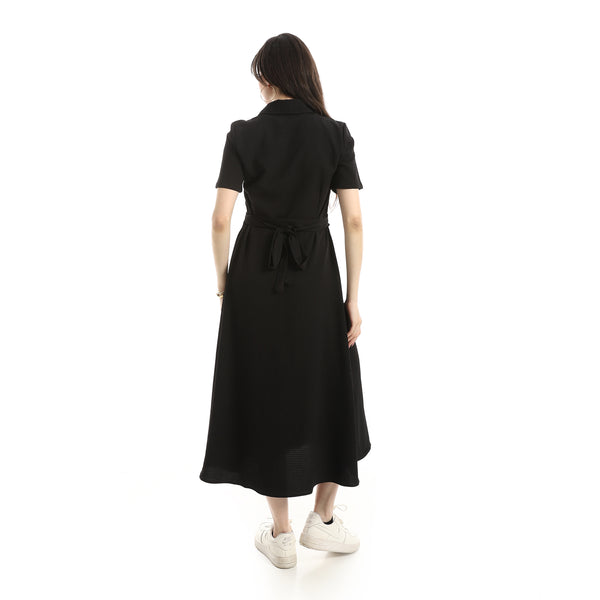 Short_Seelve_Dress_For_Women_-_Black
