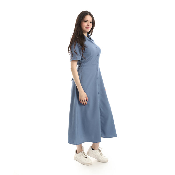 Short_Seelve_Dress_For_Women_-_Indigo