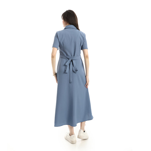 Short_Seelve_Dress_For_Women_-_Indigo