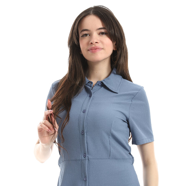Short_Seelve_Dress_For_Women_-_Indigo
