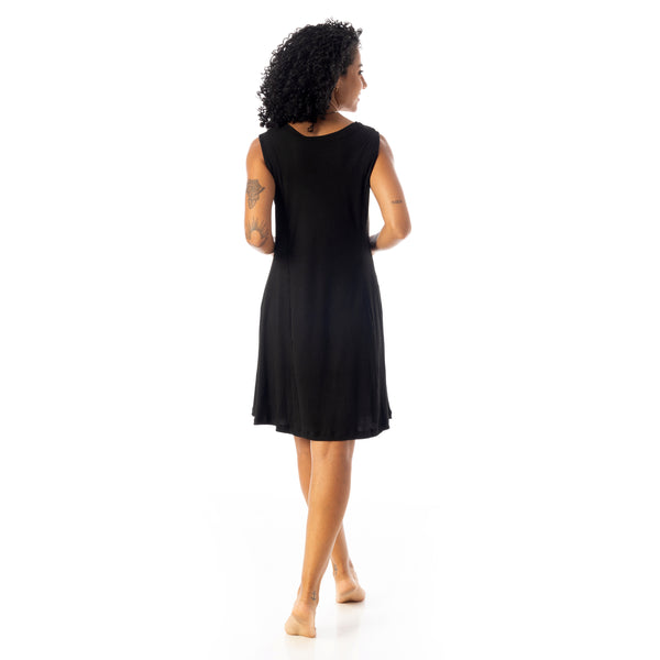 Crew_Neck_Ribbed_Sleeveless_Short_Dress_-_Black