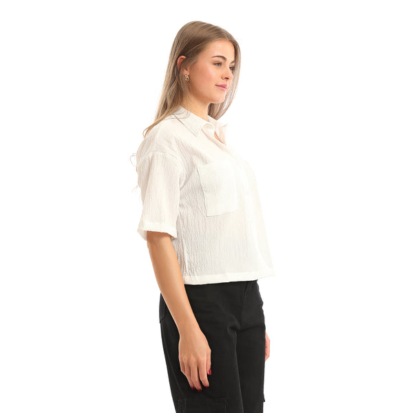 Elbow-Sleeves_Textured_Short_Shirt_with_Pockets_-_Off-White