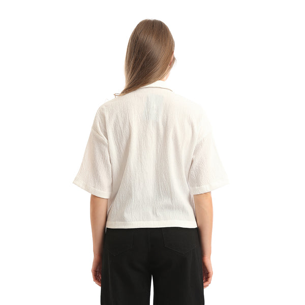 Elbow-Sleeves_Textured_Short_Shirt_with_Pockets_-_Off-White