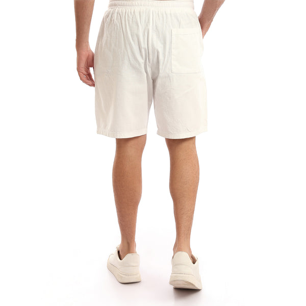Relaxed_Fit_Slip_On_Linen_Shorts_-_White