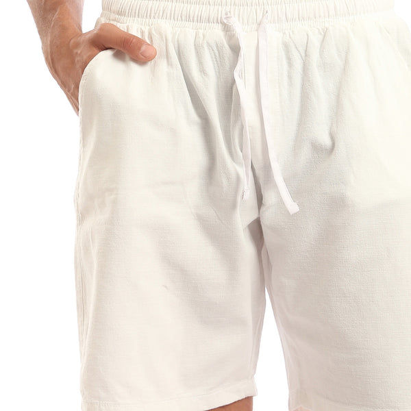 Relaxed_Fit_Slip_On_Linen_Shorts_-_White