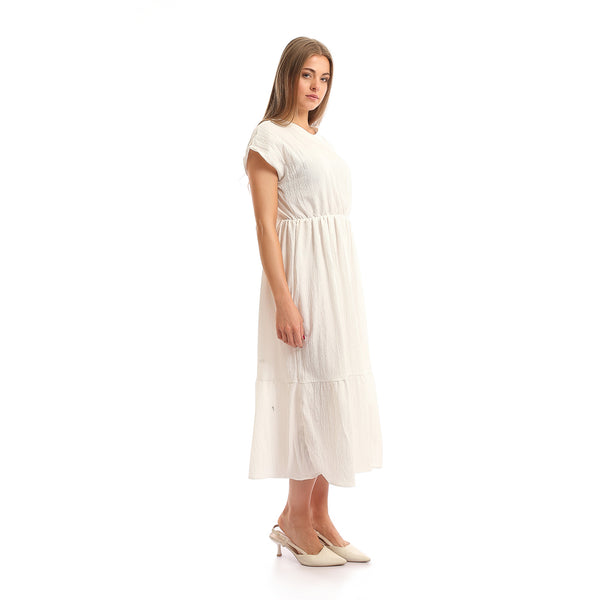 V-Neck_Short_Sleeves_Tiered_Maxi_Dress_-_Off-White