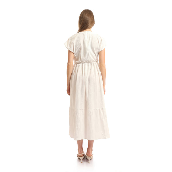 V-Neck_Short_Sleeves_Tiered_Maxi_Dress_-_Off-White