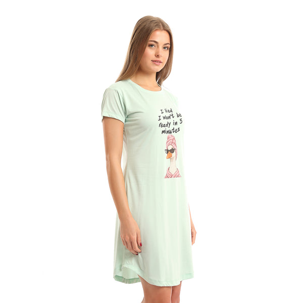 Crew_Neck_Printed_Summer_Nightshirt_-_Light_Mint