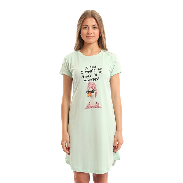 Crew_Neck_Printed_Summer_Nightshirt_-_Light_Mint
