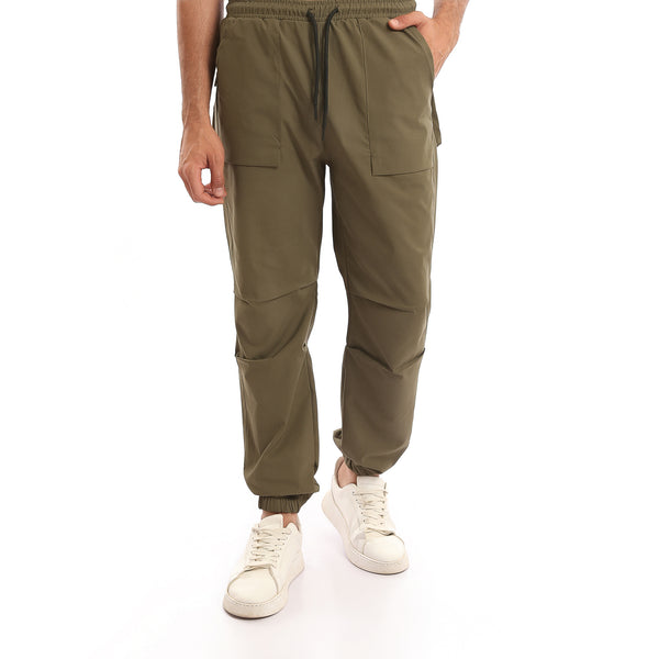 Comfy_Solid_Cotton_Pants_with_Hem_-_Dark_Olive