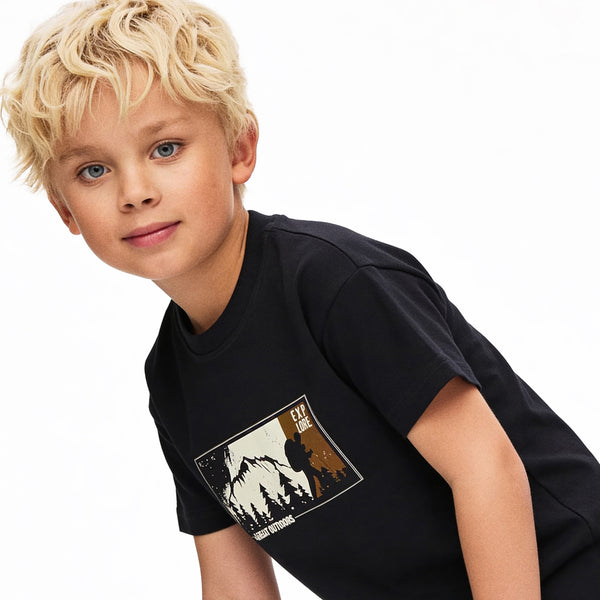 Boys_Round_Neck_Casual_Tee_-_Navy_Blue