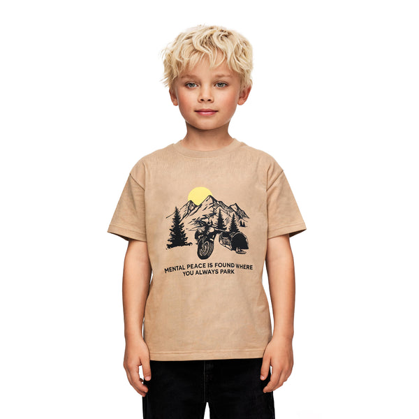Boys_Shorts_Sleeves_Printed_Tee_-_Dark_Beige