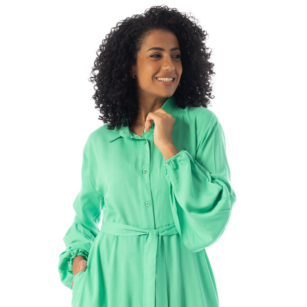 Peasant_Sleeves_Elegant_Long_Dress_-_Green