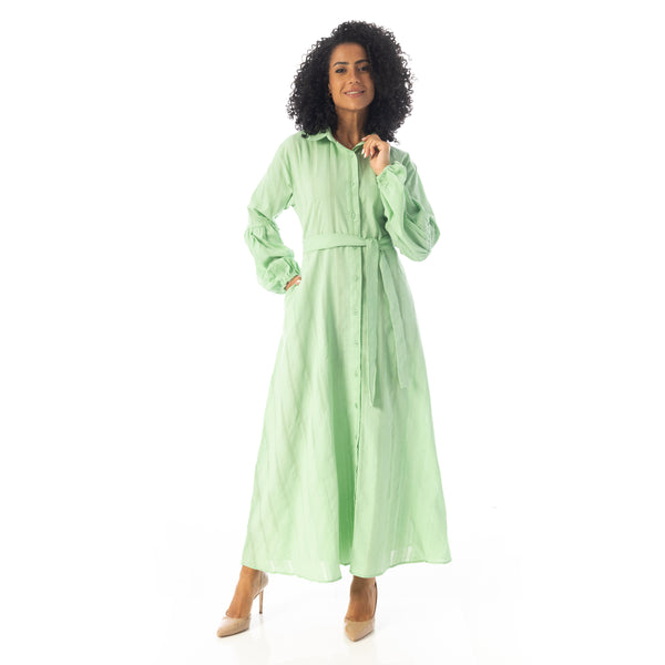 Peasant_Sleeves_Elegant_Long_Dress_-_Light_Green