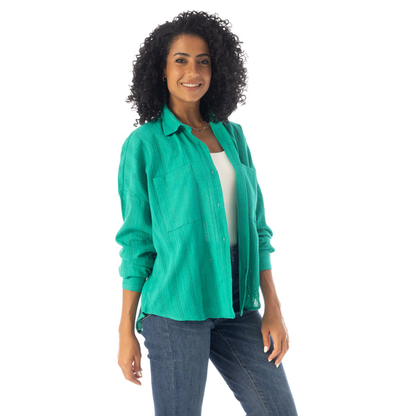 Long_Sleeves_Textured_Oversized_Shirt_-_Green