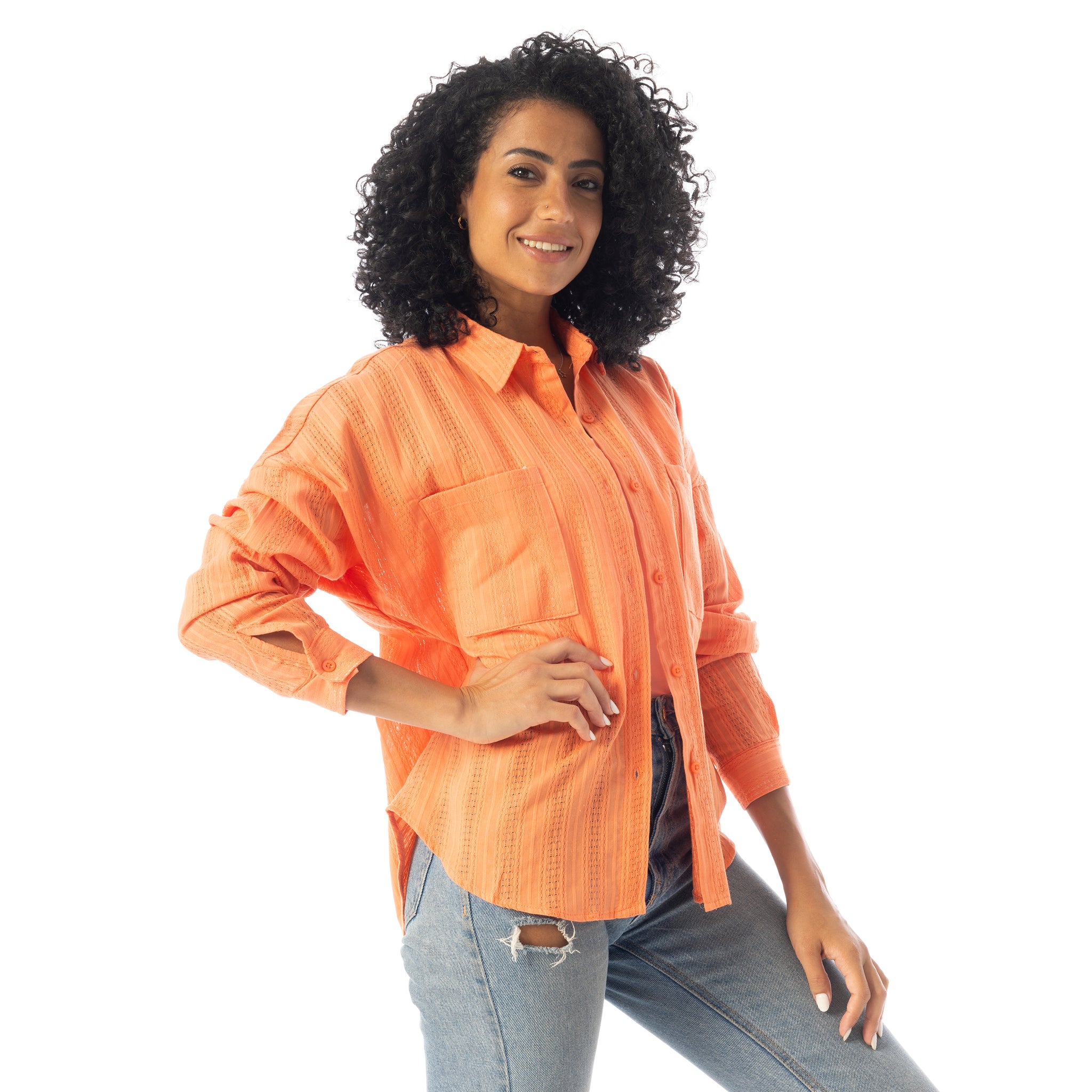 Long_Sleeves_Textured_Oversized_Shirt_-_Orange
