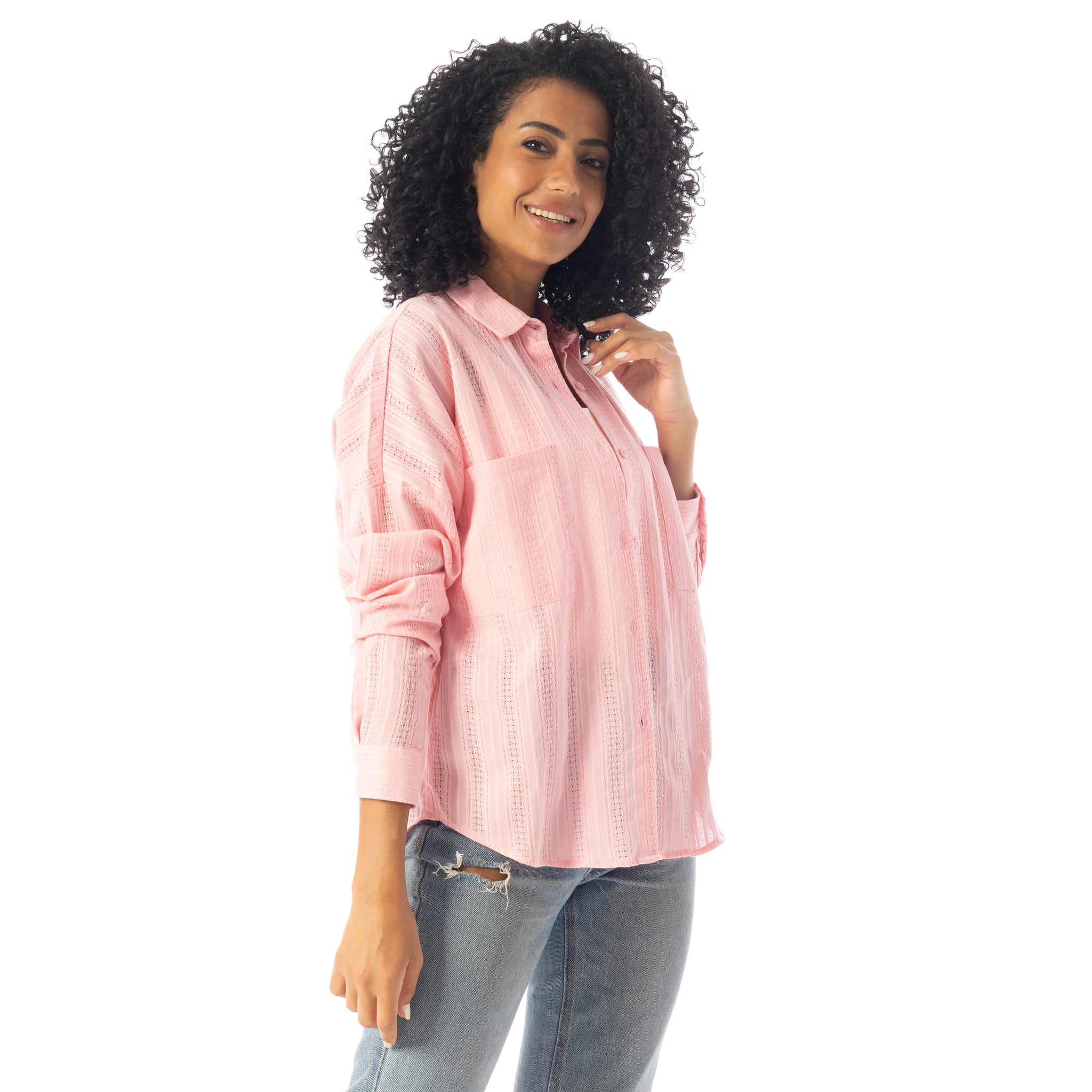 _Long_Sleeves_Textured_Oversized_Shirt_-_Rose