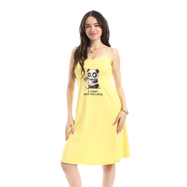 Printed_Sleep_Shirt_-_Yellow
