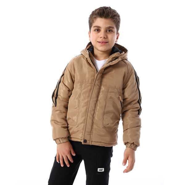 Long_Sleeves_Hooded_Neck_Boys'_Puffer_Jacket_-_Beige