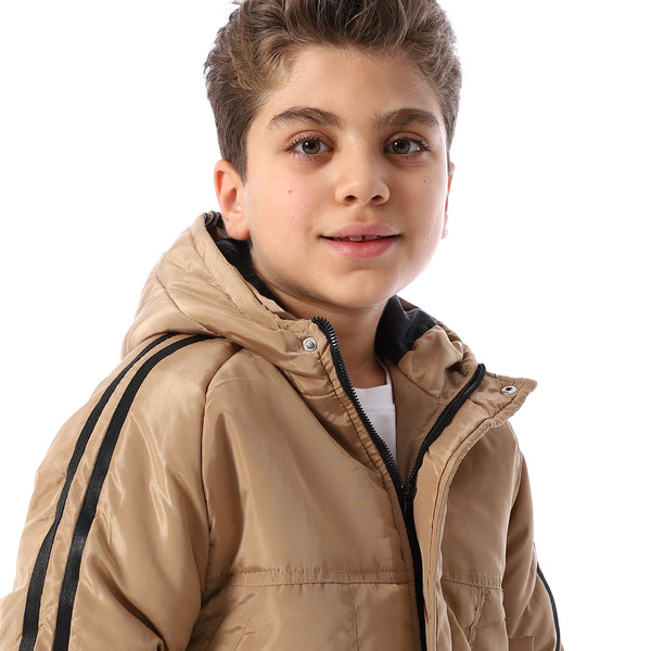 Long_Sleeves_Hooded_Neck_Boys'_Puffer_Jacket_-_Beige