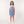 Sleeveless Square Neckline Zipped Girls Denim Dress - Light Blue
